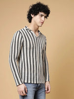 Rigo Stripes Crochet T-Shirt