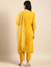 Women's Yellow Solid Kurta Set-FS-2671-Yellow