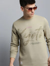 Men Beige Solid Casual Sweatshirt-BP-1432-Beige