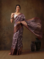 Ornate Queen’s Charm Saree-SZ-DGSTRIP-PP-2172