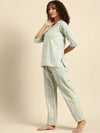 Kurta Pyjama nightwear Set in checks print