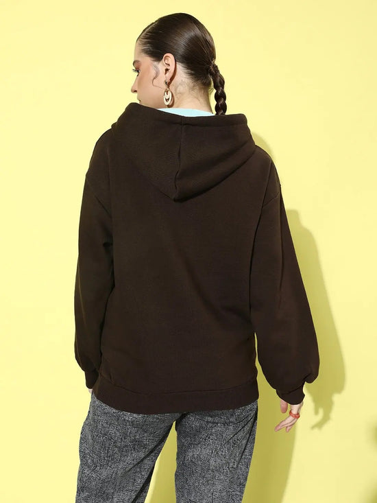 Dillinger Brown Oversized Hooded Sweatshirt