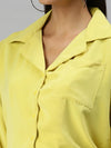 Women's Lime Green Solid Top-AE-10290-Limegreen