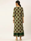 Women's Green Printed Kurta Sets-GW-2092-Green