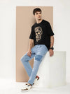 Difference of Opinion Black Graphic Oversized T-Shirt-DOOVR206BLK-S