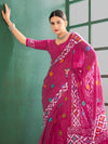 Saree Mall Women's Cotton Pink Printed Designer Saree With Blouse Piece-MINAXI4604