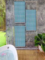 Athom Living Premium Gamcha Bath Towel 65 x 135 cm Pack of 3 Multicolored checkered-ATZ-BT-1E-C3