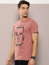 Dillinger Pink Graphic Regular T-Shirt-DLCR18146WRS-S