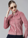 Women Mauve Solid Tailored Jacket-LT-23050-Mauve