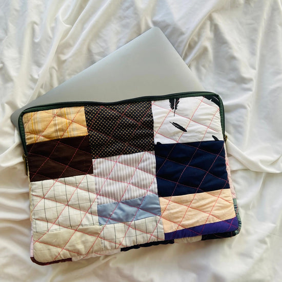 Upcyclie Eye catching Eco-Friendly Laptop Sleeve-for iPad, Tablet, Laptop-11 inches | Screen size diagonal_Multicolor