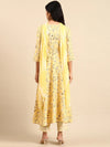 Women's Yellow Printed Kurta Set-ON-596-Yellow