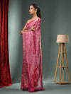 Purple Blended Silk Handwoven Saree With Woven Zari Border-MA50BSL34830114