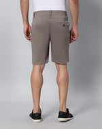 Solid Stretchable Shorts with 3 pockets-Grey-HS6019-30