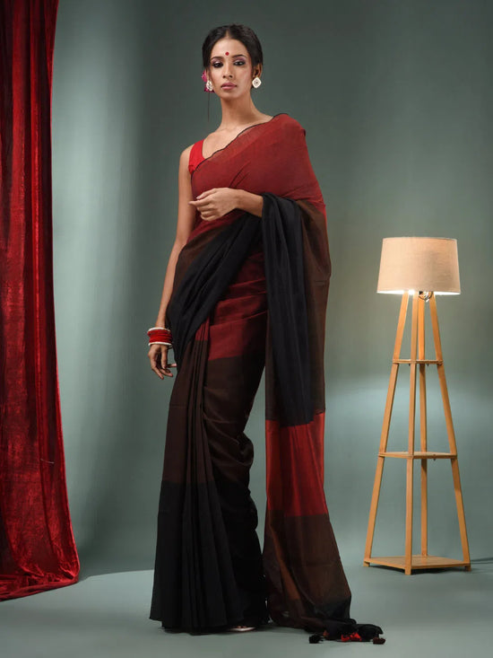 Multicolour Cotton Handwoven Soft Saree-MA50CT06350084