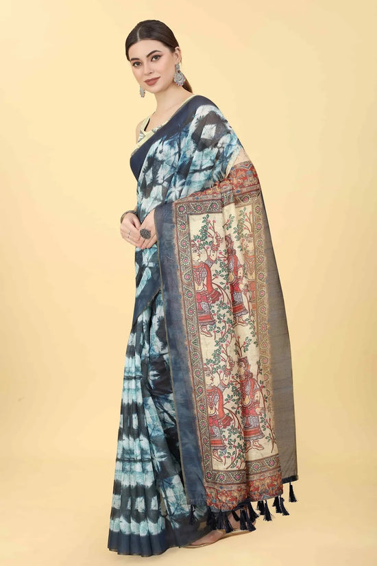 Soft Elegance Delight Saree-SZ-INDIGO-1424