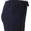 Smarty Pants Women's Cotton Lycra Ankle Length Navy Blue Formal Trouser