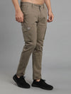 Solid Cargo Pants with 6 pockets-Beige-HC3013-30