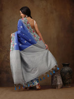 Luxurious Splendor Radiance Saree-SZ-DGTRISHIV1-BU-2190