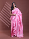 Pink Silk Soft Saree With Texture Print-MA60BSL01400059