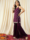 Kurta With Sharara in Purple Color