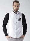 Hangup Men Standard Printed Men's Indian Wear-WhiteDesignNehru