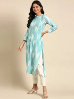 Women's Green Solid Kurta Set-ON-591-Seagreen