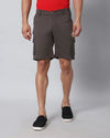 Solid Stretchable Shorts with 6 pockets-Grey-HCS6015-30