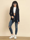 Women Navy Blue Shrug