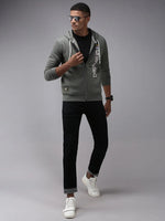 Men Green Solid Sweatshirt-OTSS-29-Olive