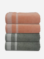 Athom Living Premium Cotton Bath Towel Pack of 4-PER-CCEE