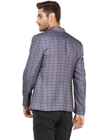 Hangup Men Standard Checkered Men Formalwear-D14CheckBlazer