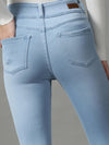 Women's Blue Solid Fit Denim Jeans-GZ-5350-Blue