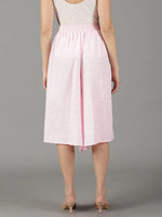 Women's Pink Solid Culottes-AE-1117-Pink