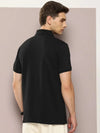 Dillinger Black Solid Regular Snap Polo T-shirt