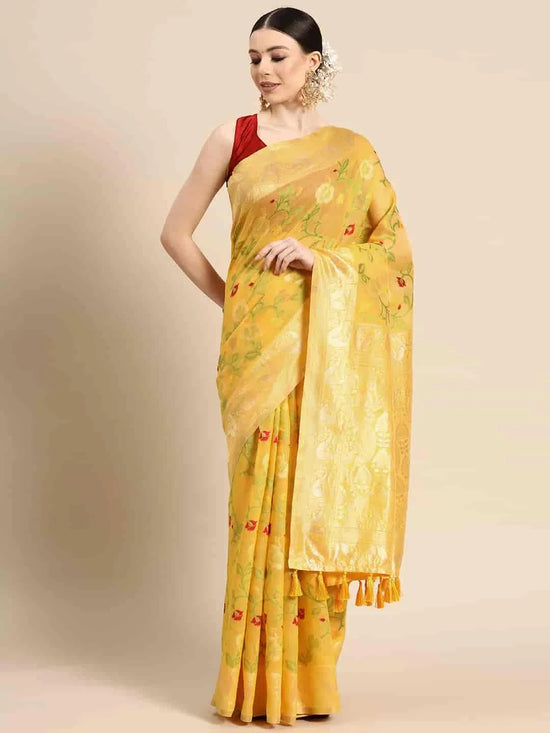 Bold & Contemporary Prints Saree-SZ-JMD16-YL-1766