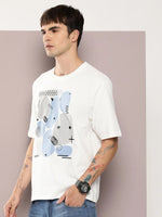 Dillinger Off White Graphic Oversized T-shirt-DLMOV285HWHT-S