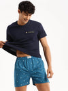 Men Teal Printed Boxer-AM-126-7-Teal