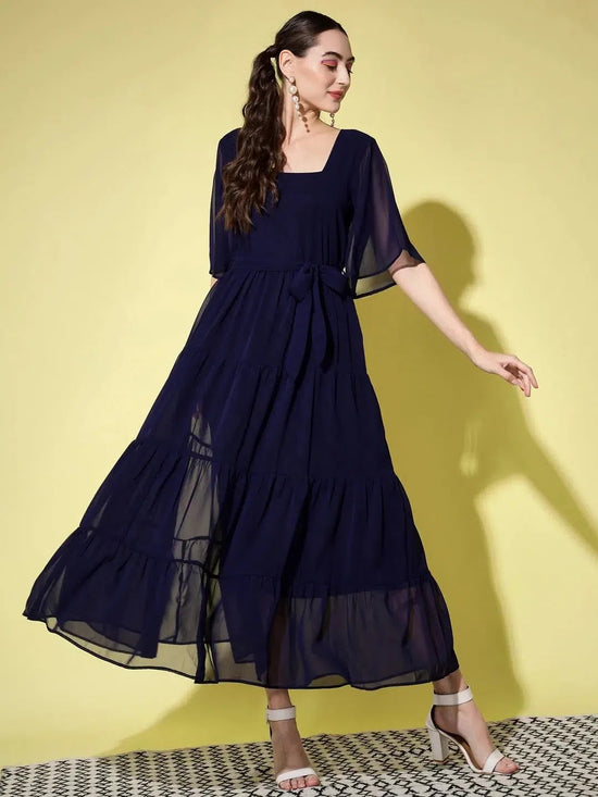 Navy Blue Maxi Dress