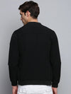 Men Black Solid Casual Jacket-STCW-J-20-Black