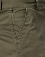 Solid Stretchable Shorts with 6 pockets-Green