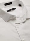 Men White Solid Shirt-RAYMONDSDOBBY-262-White