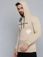 Men Beige Solid Sweatshirt-SCAW-24-Beige