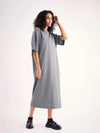 Women Grey Oversized T-Shirt Dress