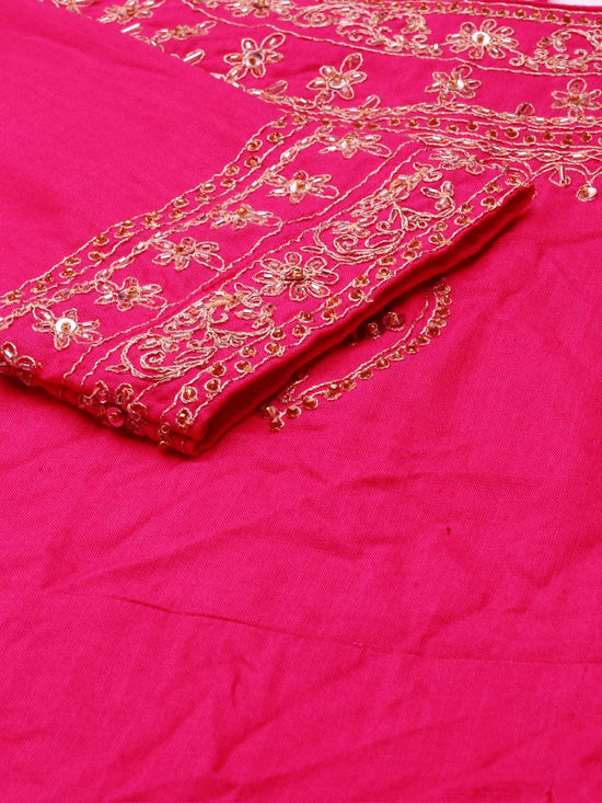 Women's Fuchsia Solid Kurta Set-DW-9598-Fuchsia