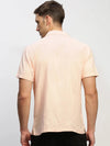 Men Peach Solid Shirt-AANYA-1689-Peach