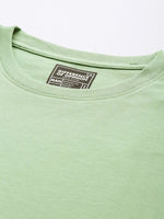 Difference Of Opinion Men's Green Plain T-Shirt