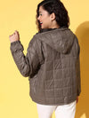 Women Solid Standard Brown Jacket