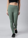 Women Solid Slim Fit Green Track Pant-AF-1899-Green