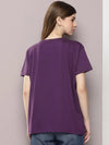 Dillinger Purple Graphic Boxy Regular T-Shirt-WMNCR530GRL-XS