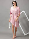 Women's Pink Solid Fit and Flare Dress-AE-15776-Pink